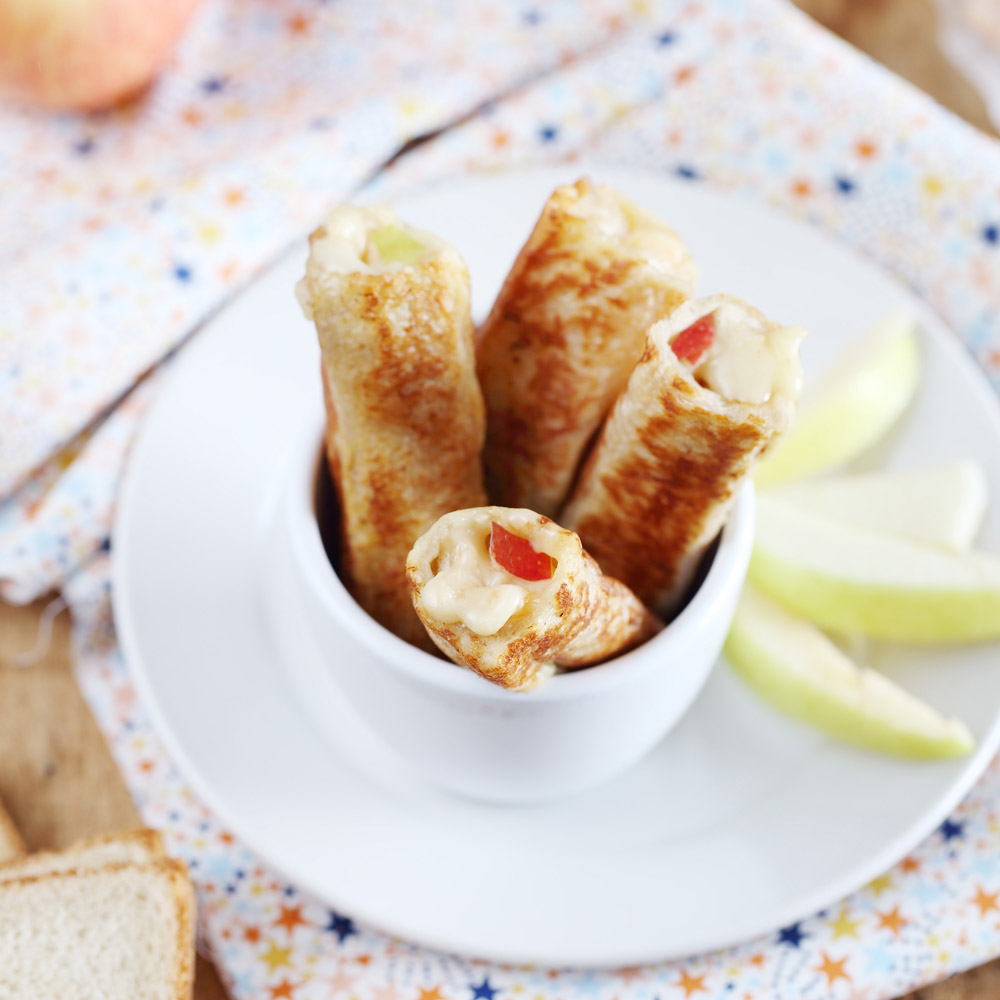 Pain perdu roulé Munster et pommes